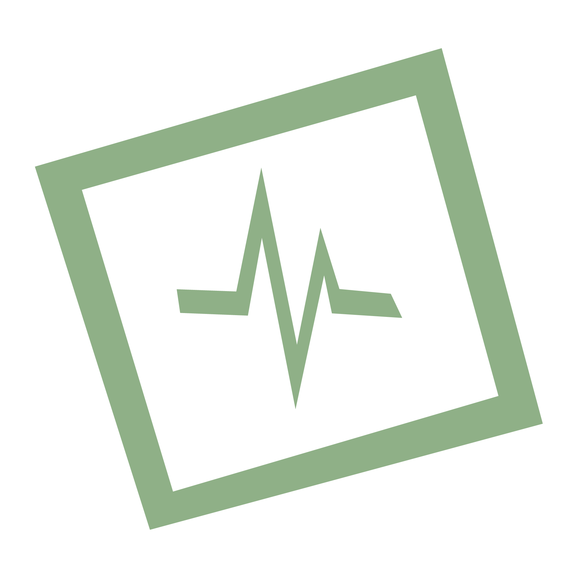 Green heartbeat EKG icon to represent Amref's pioneering healthcare work.
